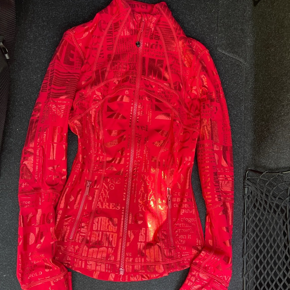 NWOT Lululemon 20yr Manifesto Foil Dark Red Define Jacket